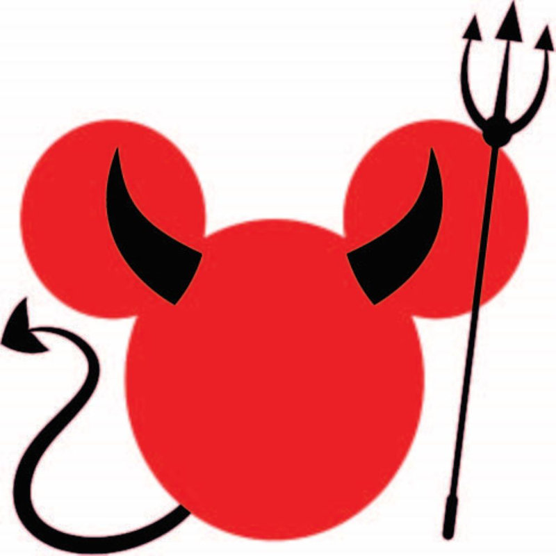 Design With Vinyl Mickey Mouse Devil Vinyl Wall Decal Wayfair